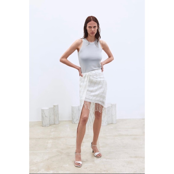 asymmetrical skirt zara